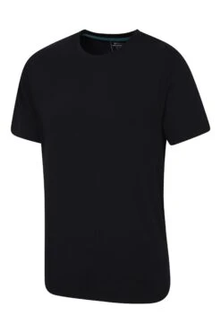 Mountain Warehouse Eden Mens Organic Plain T-Shirt -Mountain Warehouse 038552 bla eden organic ss tee men ss21 3