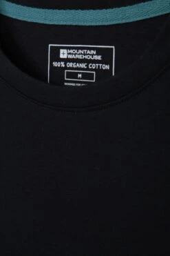 Mountain Warehouse Eden Mens Organic Plain T-Shirt -Mountain Warehouse 038552 bla eden organic ss tee men ss21 4