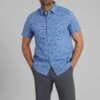 Mountain Warehouse Preston Illustration Mens Shirt -Mountain Warehouse 038556 blu preston illustration shirt mens ecom gbg ss21 01