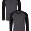 Mountain Warehouse Endurance Mens Tee 2-Pack 2 Mountain Warehouse Endurance Mens Tee 2-Pack -Mountain Warehouse 039368 bla endurance ls tee mutlipack men aw21 01