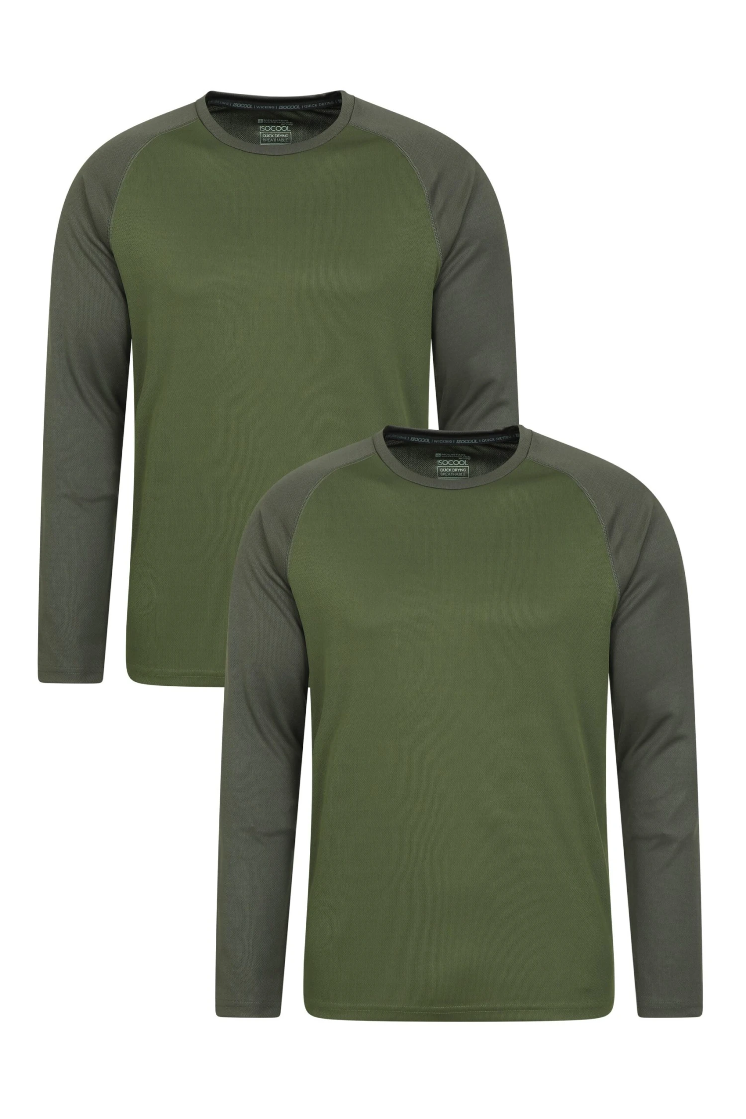 Endurance Mens Tee 2-Pack Mountain Warehouse Endurance Mens Tee 2-Pack -Mountain Warehouse 039368 kha endurance ls tee multipack men aw21 01 scaled
