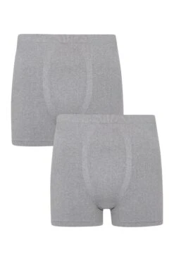Mountain Warehouse Mens Ski Seamless Boxers 2-Pack -Mountain Warehouse 039743 gre seamless boxers 2pack men ss21 01