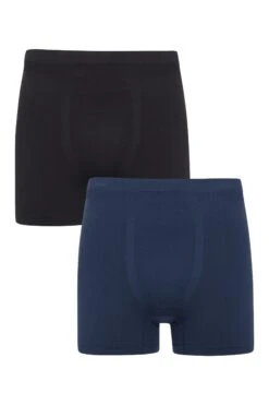 Mountain Warehouse Mens Ski Seamless Boxers 2-Pack -Mountain Warehouse 039743 mxd seamless boxers 2pack men ss21 01