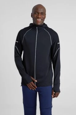 Mountain Warehouse Control Mens Reflective Running Hoodie