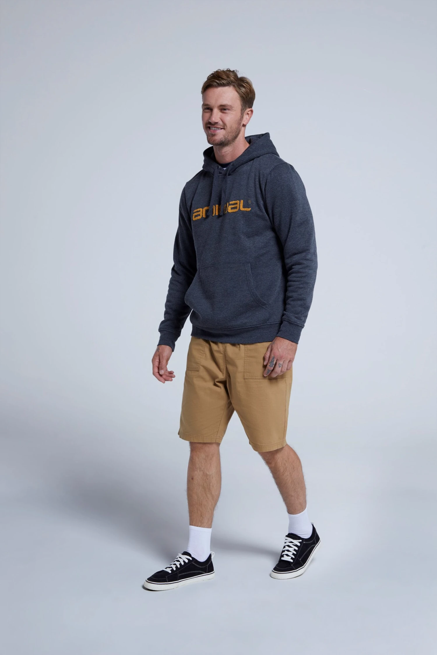 Animal Rocky Mens Organic Hoodie -Mountain Warehouse 041539 cha animal rocky mens organic logo hoodie anl ecom gbg aw22 01 scaled