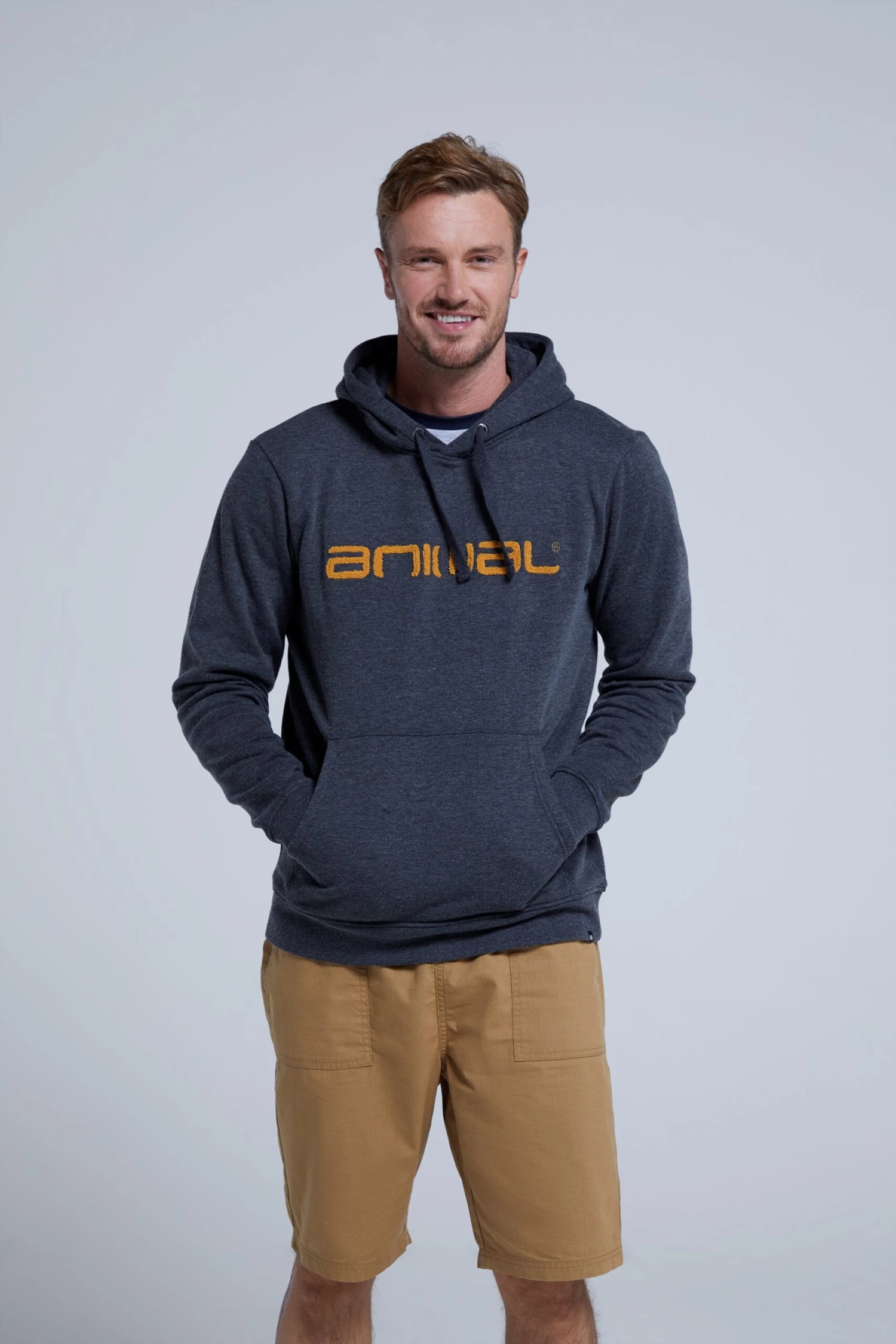 Animal Rocky Mens Organic Hoodie -Mountain Warehouse 041539 cha animal rocky mens organic logo hoodie anl ecom gbg aw22 02 scaled