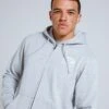 Animal Tidal Mens Organic Zip Hoodie -Mountain Warehouse 041540 gre animal tidal organic mens zip thru hoodie ecom gbg ss21 1