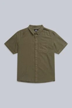 041543 ANIMAL BAYSIDE LINEN COTTON MENS SHIRT -Mountain Warehouse 041543 dgn animal bayside linen cotton mens shirt ss24 06
