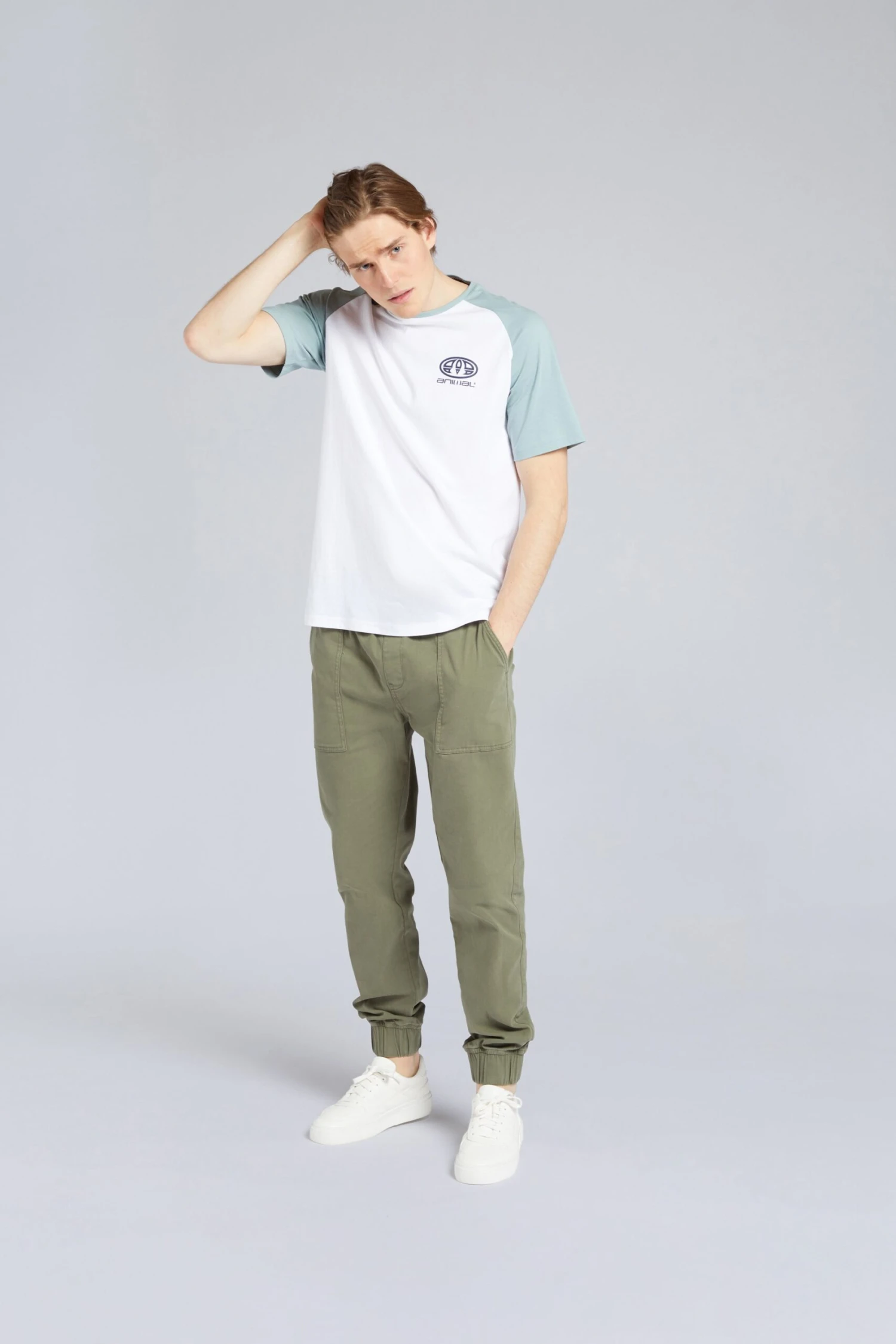 Animal Rumble Mens Organic T-shirt -Mountain Warehouse 041553 pbl animal rumble organic mens ss raglan tshirt ecom gbg ss21 1 scaled