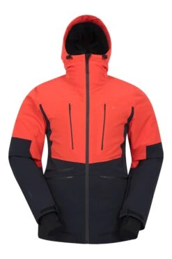 Mountain Warehouse Radar Extreme Mens Ski Jacket -Mountain Warehouse 041889 red radar extreme ski jacket men aw21 01