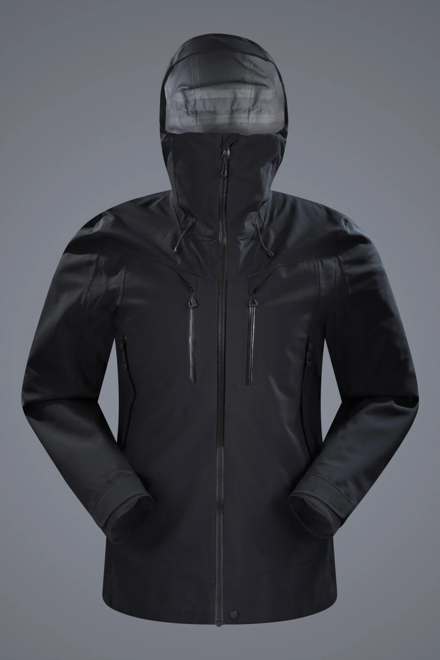 Mountain Warehouse Ultra Cyclone Mens 3 Layer Waterproof Jacket -Mountain Warehouse 041907 bla ultra cyclone 3 layer extreme waterproof jacket men gbg ss22 01 scaled