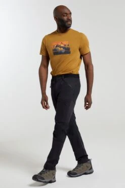 Mountain Warehouse Jungle Mens Trekking Trousers 5 Mountain Warehouse Jungle Mens Trekking Trousers -Mountain Warehouse 042460 bla jungle trekking trouser regular mens ecom gbg ss23 04