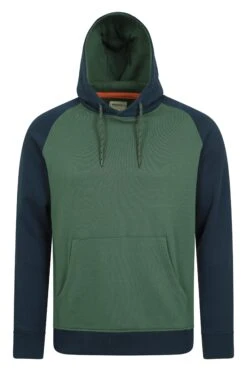 Mountain Warehouse Bremen Mens Raglan Hoodie -Mountain Warehouse 042474 grn bremen raglan hoodie men aw21 01