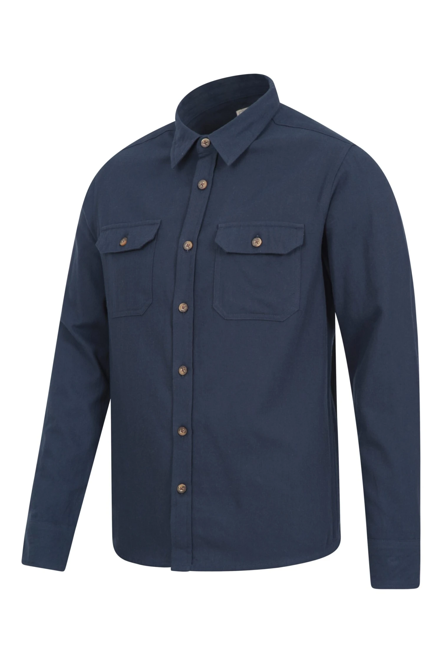 Trace Mens Flannel Shirt Mountain Warehouse Trace Mens Flannel Shirt -Mountain Warehouse 042508 blu trace flannel ls plain shirt men aw21 03 scaled