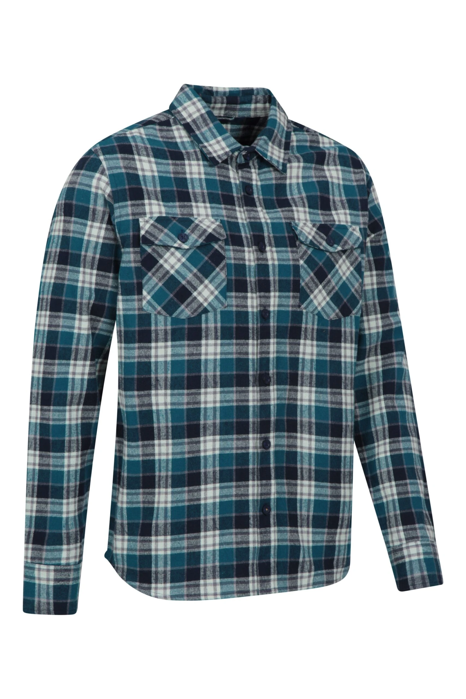 Track Mens Heavy Flannel Shirt Mountain Warehouse Track Mens Heavy Flannel Shirt -Mountain Warehouse 042528 blu track heavy flannel check shirt men aw21 02 scaled