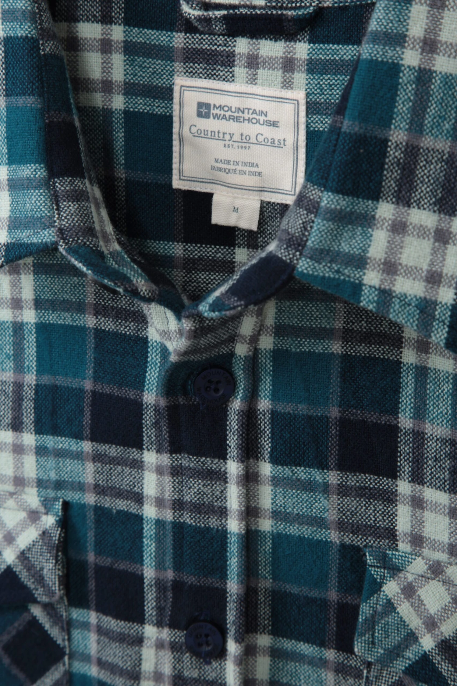 Track Mens Heavy Flannel Shirt Mountain Warehouse Track Mens Heavy Flannel Shirt -Mountain Warehouse 042528 blu track heavy flannel check shirt men aw21 06 scaled