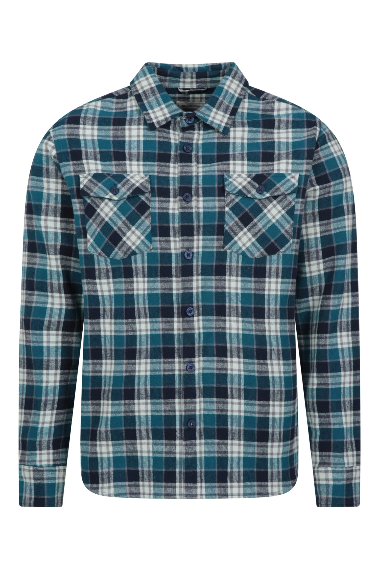 Track Mens Heavy Flannel Shirt Mountain Warehouse Track Mens Heavy Flannel Shirt -Mountain Warehouse 042528 blu track heavy flannel check shirt mens aw21 01 scaled