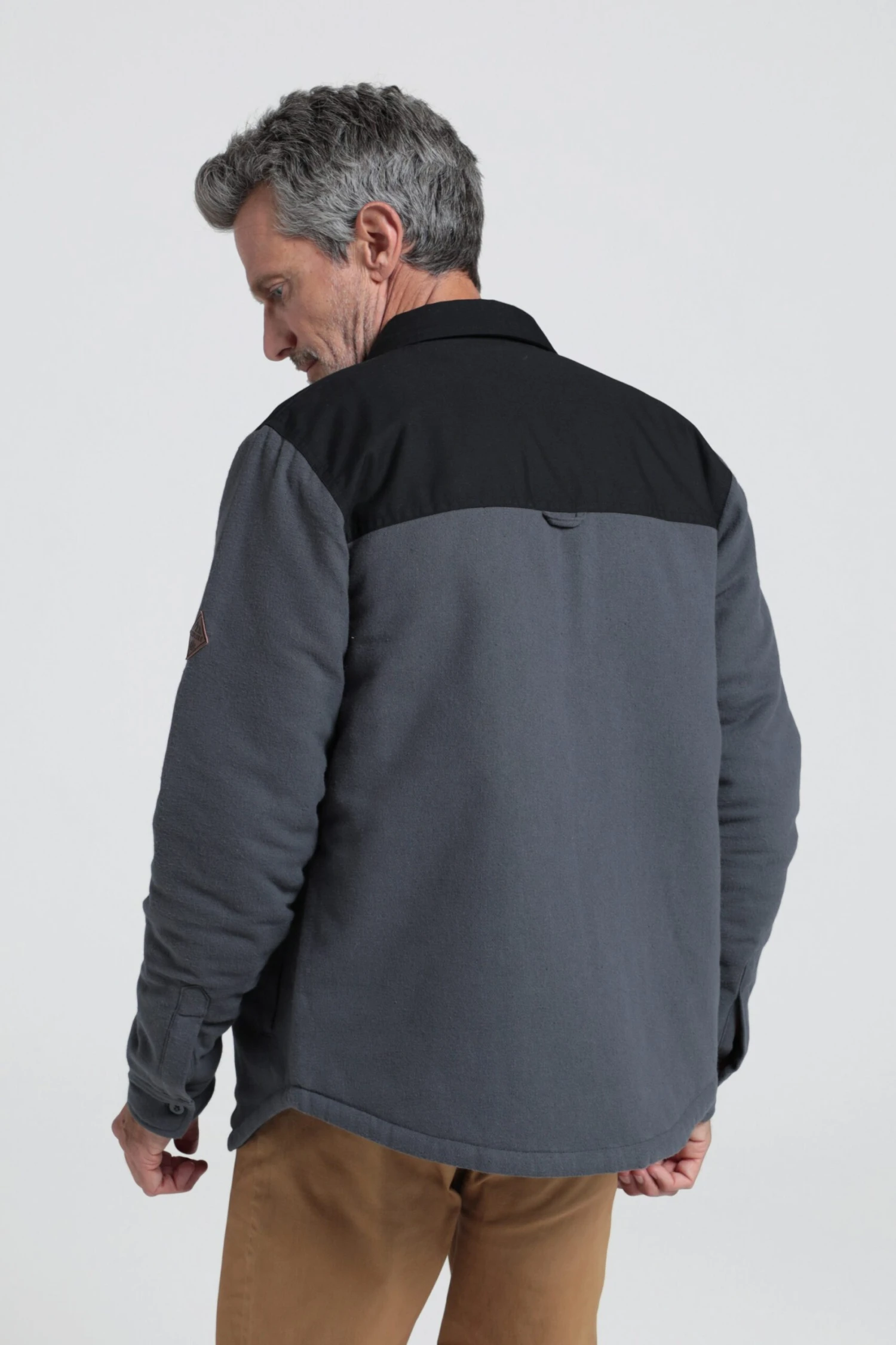 Mens Flannel Padded Shacket Mountain Warehouse Mens Flannel Padded Shacket -Mountain Warehouse 042603 cha flannel padded plain shacket ecom gbg aw21 02 scaled