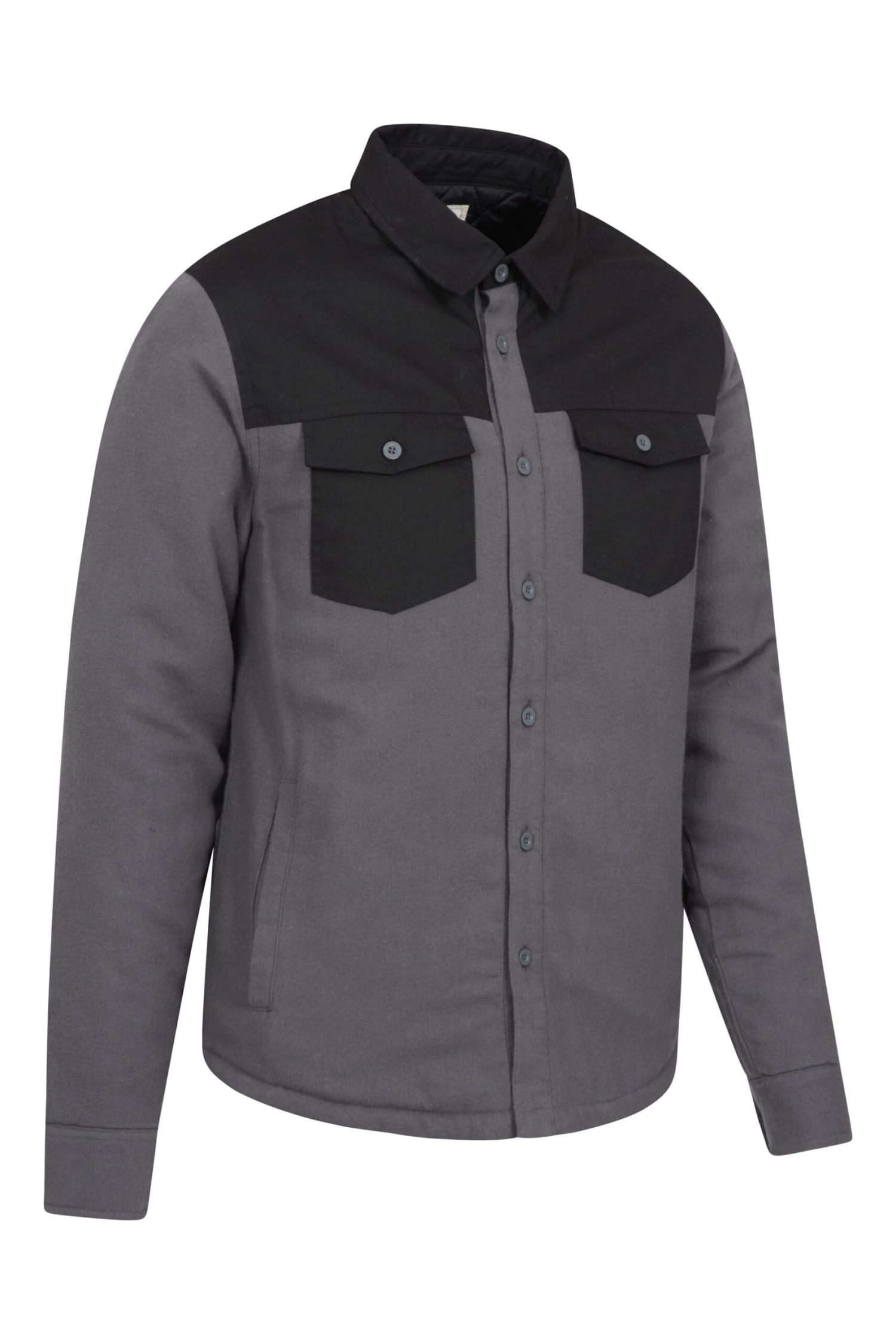 Mens Flannel Padded Shacket Mountain Warehouse Mens Flannel Padded Shacket -Mountain Warehouse 042603 cha flannel padded plain shacket men aw21 02 scaled