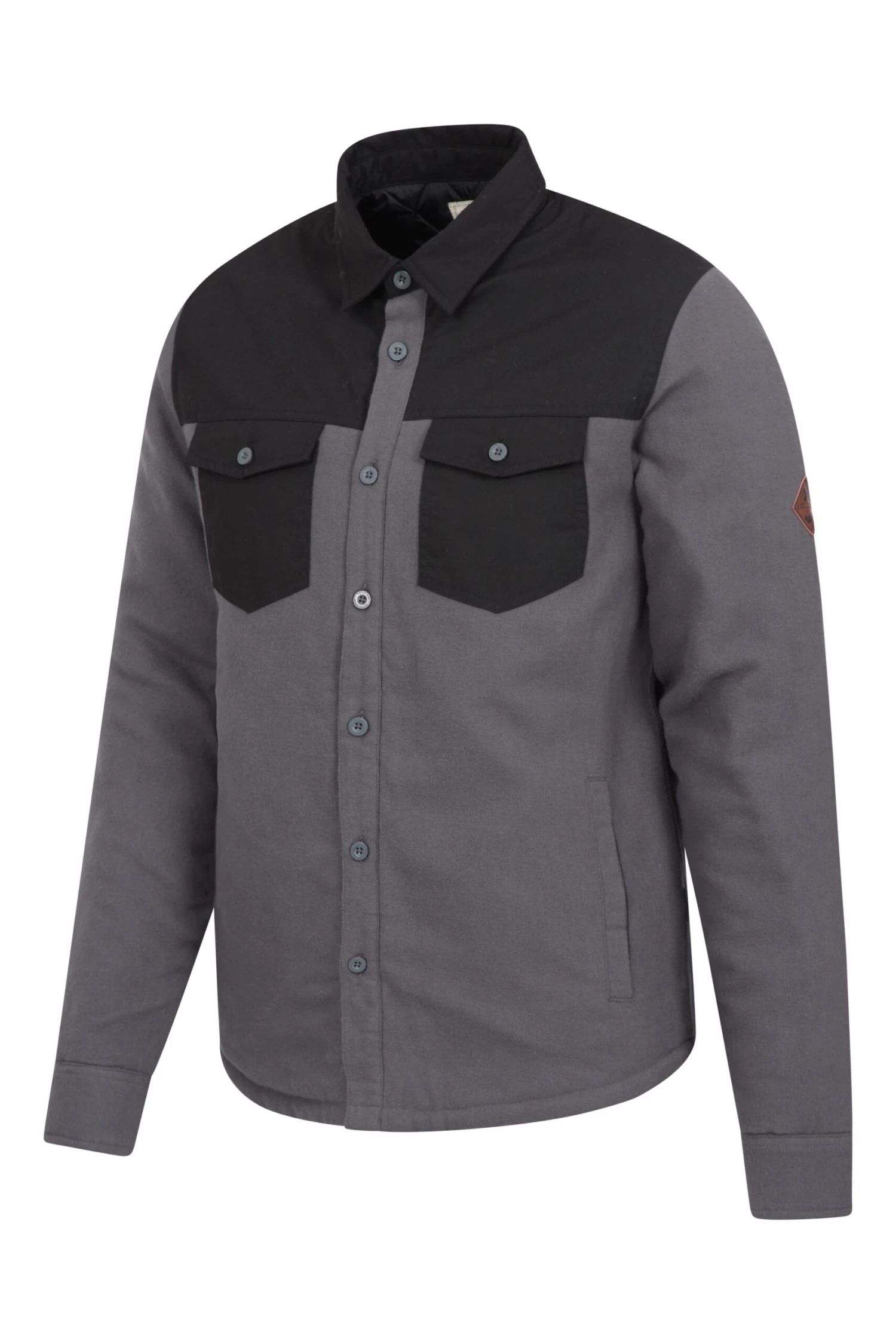 Mens Flannel Padded Shacket Mountain Warehouse Mens Flannel Padded Shacket -Mountain Warehouse 042603 cha flannel padded plain shacket men aw21 03 scaled