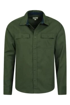 Mountain Warehouse Brook Mens Long Sleeve Overshirt -Mountain Warehouse 042610 kha brook ls overshirt men aw21 05