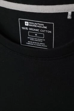 Mountain Warehouse Eden Mens Organic T-Shirt -Mountain Warehouse 042702 bla eden organic ls tee men aw21 04