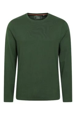 Mountain Warehouse Eden Mens Organic T-Shirt -Mountain Warehouse 042702 dgn eden organic ls tee men aw21 01