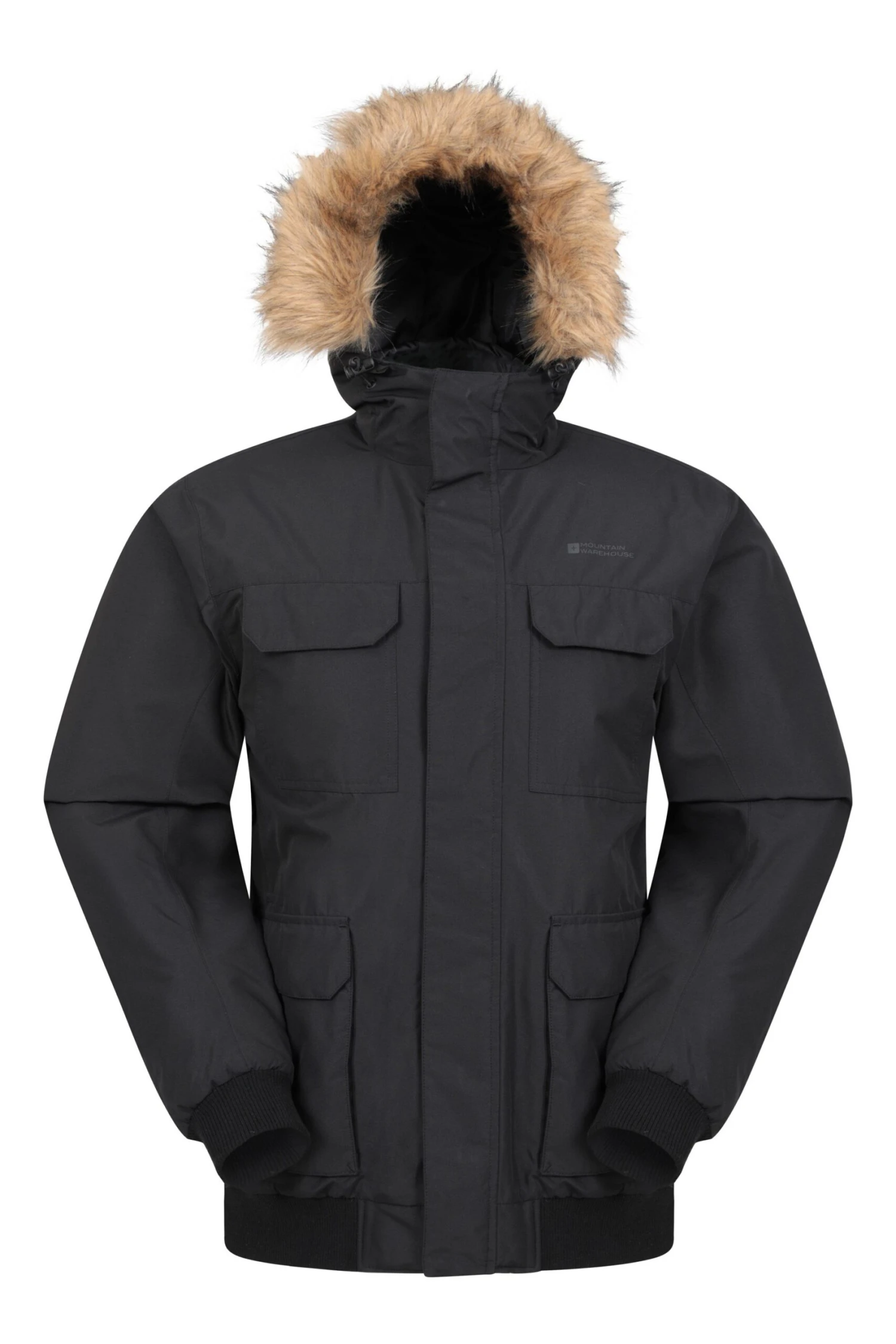 Ramble Mens Short Parka Jacket Mountain Warehouse Ramble Mens Short Parka Jacket -Mountain Warehouse 042734 bla ramble short parka jacket men aw21 01 scaled