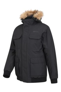 Mountain Warehouse Ramble Mens Short Parka Jacket 5 Mountain Warehouse Ramble Mens Short Parka Jacket -Mountain Warehouse 042734 bla ramble short parka jacket men aw21 04
