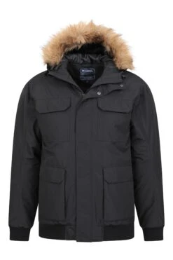 Mountain Warehouse Ramble Mens Short Parka Jacket 6 Mountain Warehouse Ramble Mens Short Parka Jacket -Mountain Warehouse 042734 bla ramble short parka jacket men aw21 05