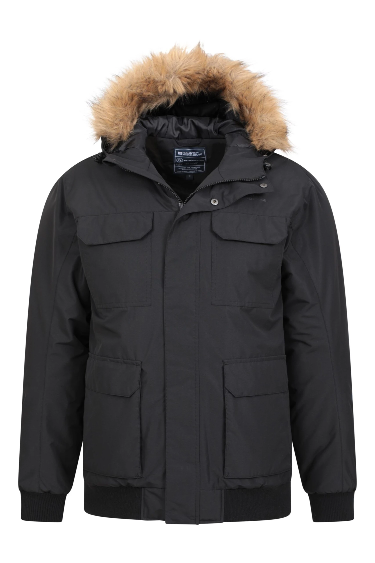 Ramble Mens Short Parka Jacket Mountain Warehouse Ramble Mens Short Parka Jacket -Mountain Warehouse 042734 bla ramble short parka jacket men aw21 05 scaled