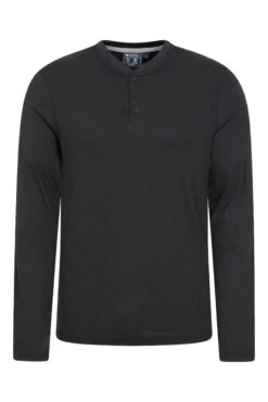 Mountain Warehouse Saunter Mens Bamboo Henley Top
