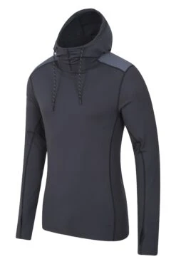 Mountain Warehouse Vault Mens Recycled Active Hoodie -Mountain Warehouse 043106 bla vault recycled pullover hoodie men aw21 04