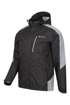 Mountain Warehouse Captivate Commuter Mens 2.5 Layer Jacket -Mountain Warehouse 043109 bla captivate commuter 2.5 layer jacket men ss22 04
