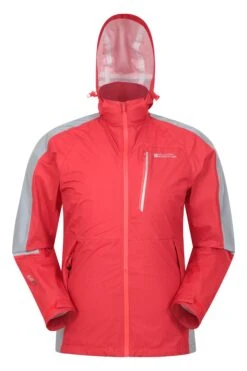 Mountain Warehouse Captivate Commuter Mens 2.5 Layer Jacket -Mountain Warehouse 043109 red captivate commuter 2.5 layer jacket men ss22 01
