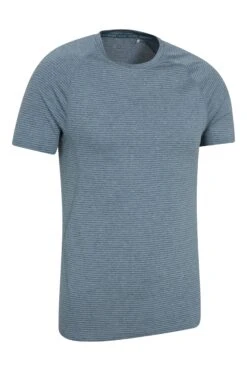 Mountain Warehouse Opt Mens Muscle Fit Tee -Mountain Warehouse 043130 blu opt muscle fit ss tee men aw21 02