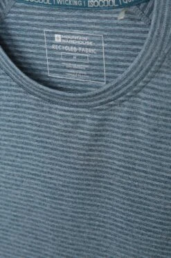 Mountain Warehouse Opt Mens Muscle Fit Tee -Mountain Warehouse 043130 blu opt muscle fit ss tee men aw21 04