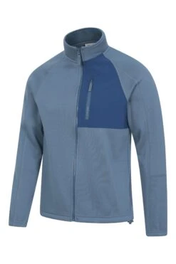 Mountain Warehouse Surge Mens Fleece Jacket -Mountain Warehouse 043146 blu surge full zip fleece men aw21 03