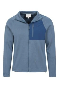 Mountain Warehouse Surge Mens Fleece Jacket -Mountain Warehouse 043146 blu surge full zip fleece men aw21 05