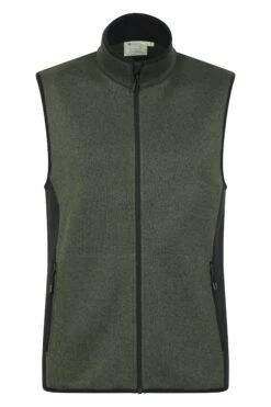 Mountain Warehouse Treston Mens Fleece Gilet -Mountain Warehouse 043151 dgn treston gilet men aw21 01