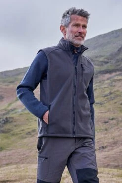 Mountain Warehouse Herne Mens Windproof Fleece Gilet