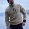 Mountain Warehouse Whitby Mens Borg Fleece 1 Mountain Warehouse Whitby Mens Borg Fleece -Mountain Warehouse 043162 cre whitby sherpa half zip pullover fleece men ecom lifestyle aw21 01
