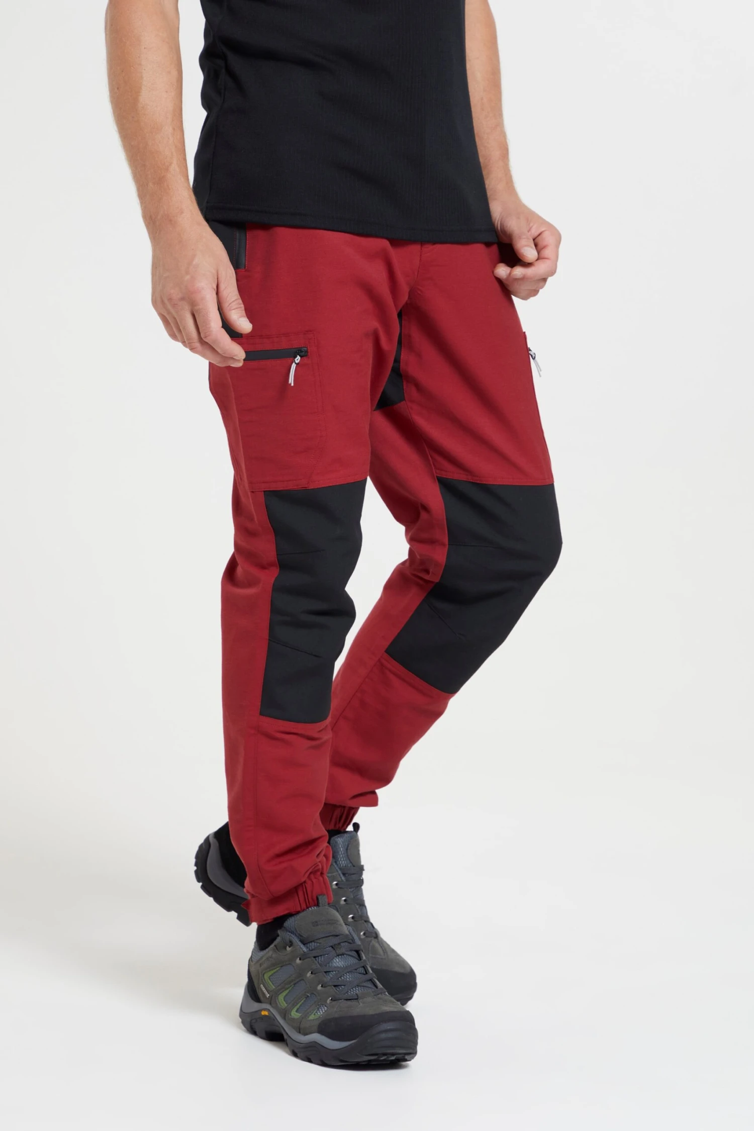 Mountain Warehouse Footprint Mens Walking Trousers -Mountain Warehouse 043452 red footprint hiking trouser regular mens ecom gbg aw22 01 scaled
