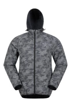Mountain Warehouse 360 Reflective Mens Camo Jacket -Mountain Warehouse 043575 bca 360 reflective camo hooded jacket men aw21 01