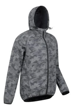 Mountain Warehouse 360 Reflective Mens Camo Jacket -Mountain Warehouse 043575 bca 360 reflective camo hooded jacket men aw21 02