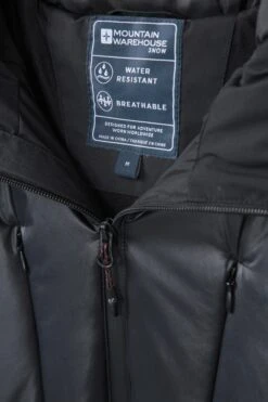 Mountain Warehouse Freeride Mens Ski Jacket -Mountain Warehouse 043739 bla freeride ski jacket men aw21 08