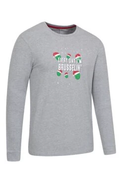 Mountain Warehouse Mens Printed Pyjama Set -Mountain Warehouse 043831 gre ls printed jersey pyjama set men aw21 03