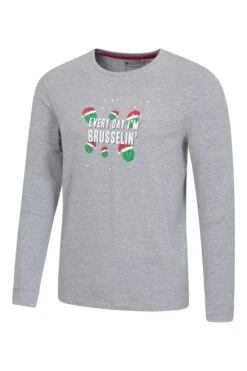 Mountain Warehouse Mens Printed Pyjama Set -Mountain Warehouse 043831 gre ls printed jersey pyjama set men aw21 04