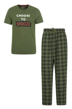Mountain Warehouse Mens Printed T-Shirt Pyjama Set