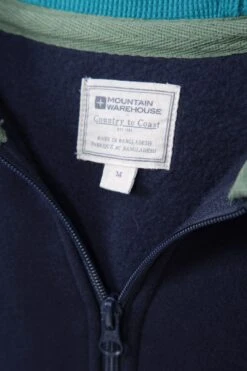 Mountain Warehouse Valerian Mens Zipped Hoodie -Mountain Warehouse 047724 nav valerian zip through hoodie men aw22 06